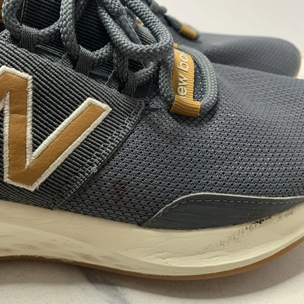 NEW BALANCE FRESH FOAM ROAV WROAVBG RUNNING WOMEN SHOES GREY/MUSTARD SZ 10